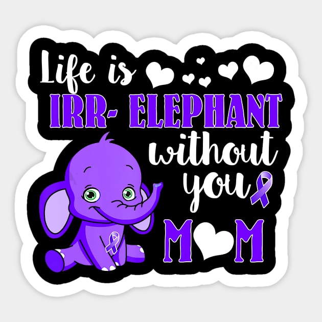 IRR ELEPHANT WITHOUT YOU MOM WOMEN ALZHEIMER AWARENESS Gift Sticker by thuylinh8